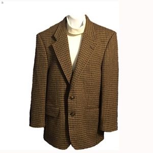 Burberry’s Houndstooth Brown & Cream Blazer, 42R